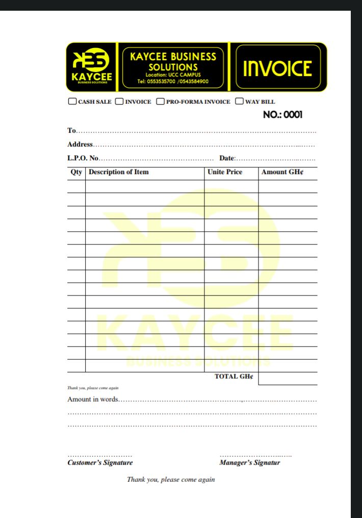 INVOICE 